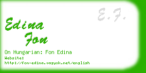 edina fon business card